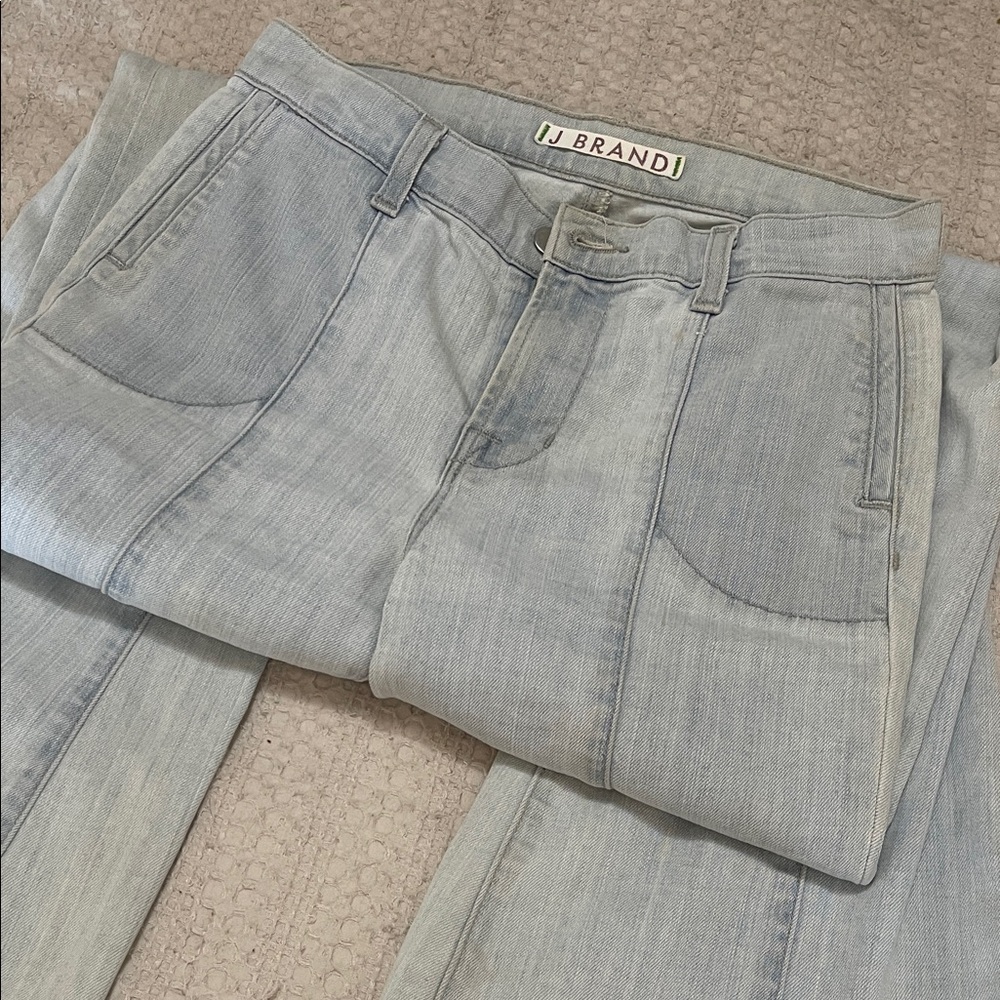 J Brand Light Blue Flare & Wide Leg Jeans